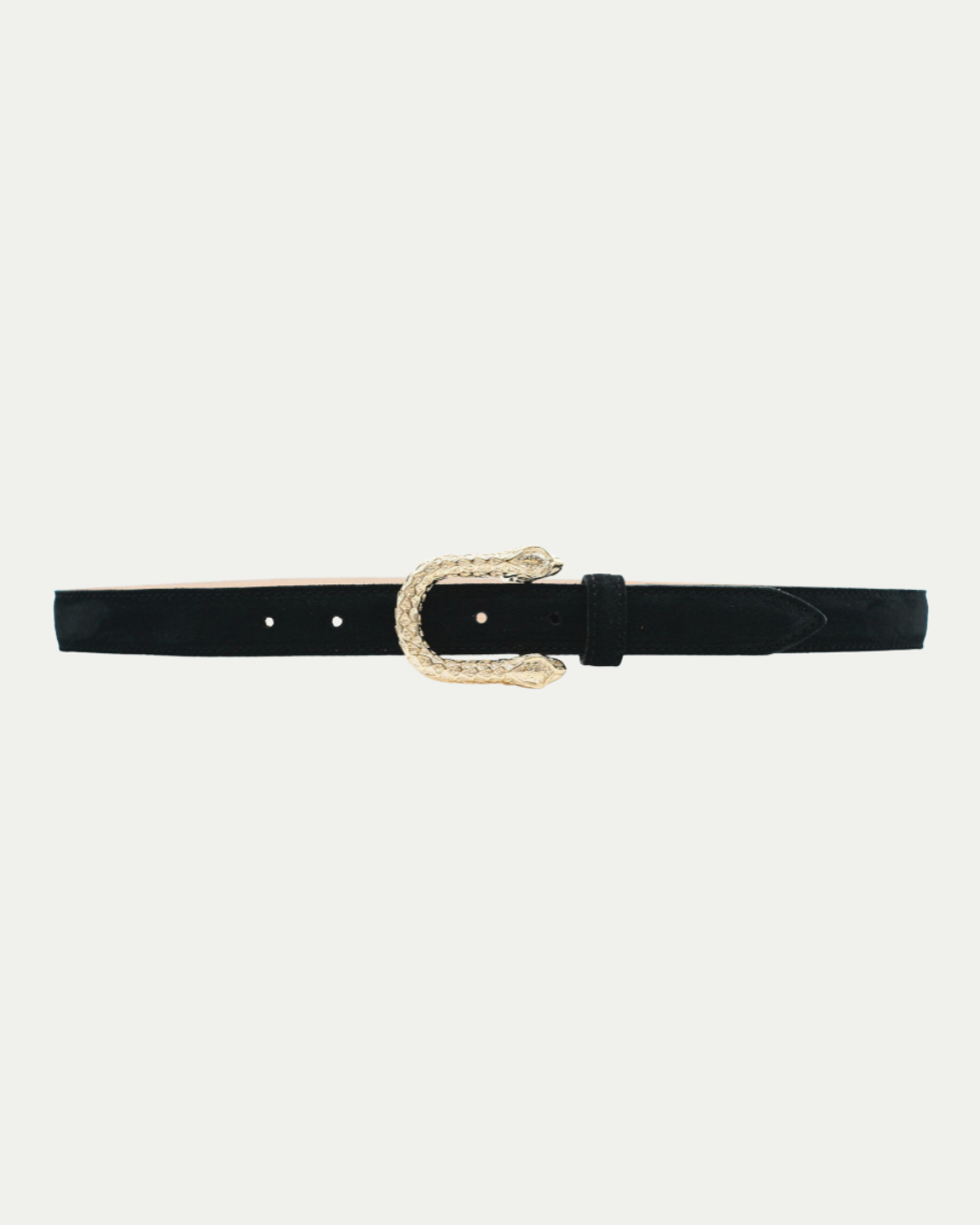Petra Belt - Black Suede