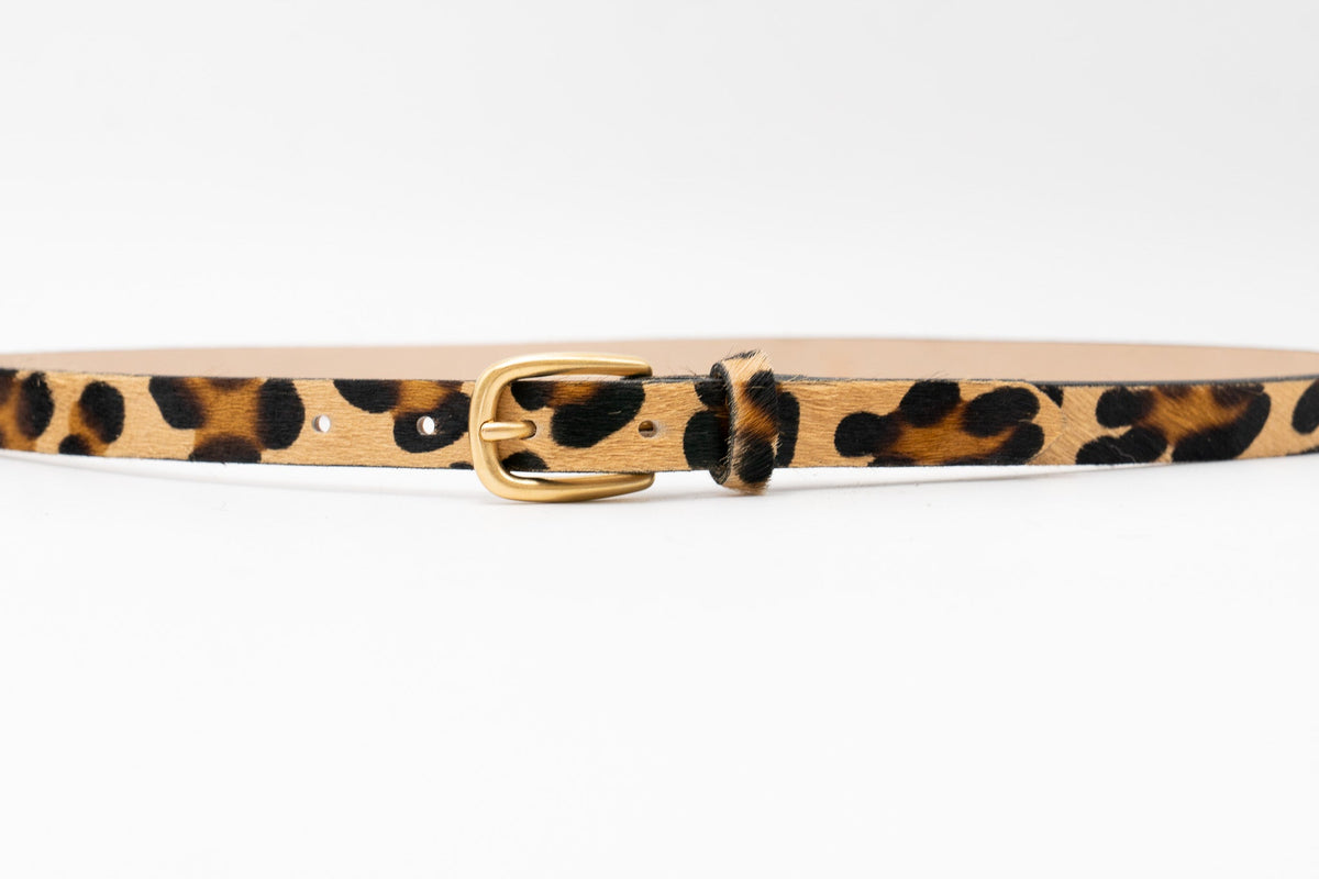 Sera Belt - Leopard Calf Hair
