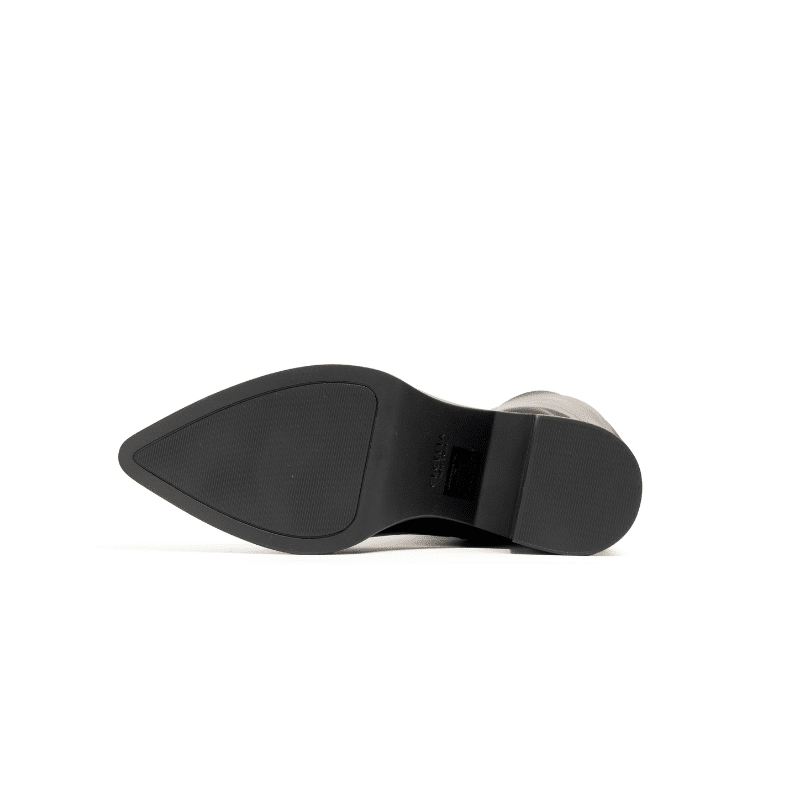 LAWRENCE TALL - BLACK STRETCH LEATHER BOOT