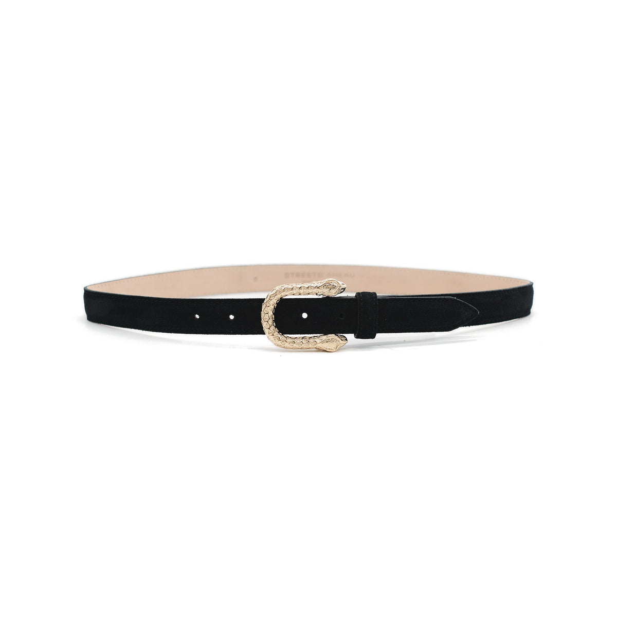 Petra Belt - Black Suede