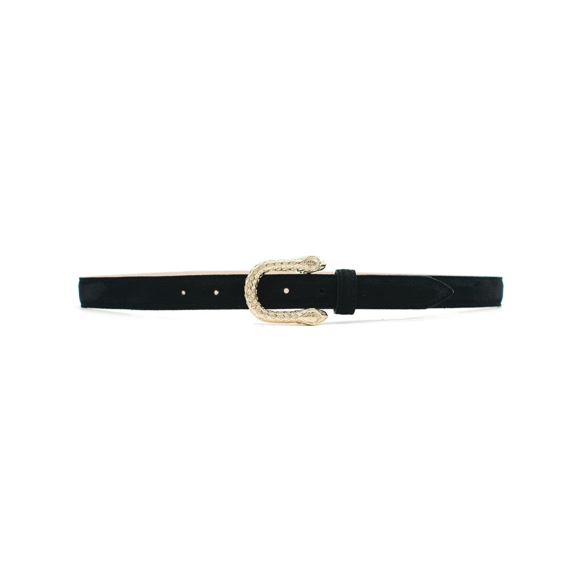 Petra Belt - Black Suede