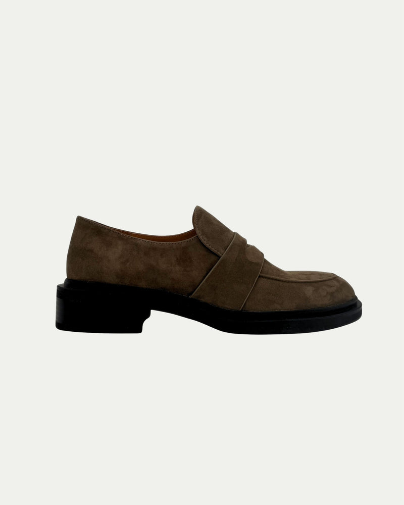 Drew Chunky Suede Loafers