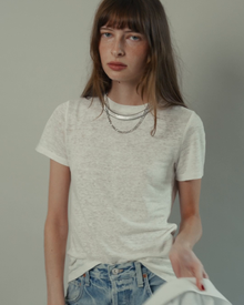 James Linen Crew-Neck Tee