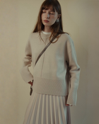 Cary Crew-Neck Sweater in Taupe