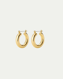 Baby Amalfi Tube Hoops- Gold (Ships Early May)