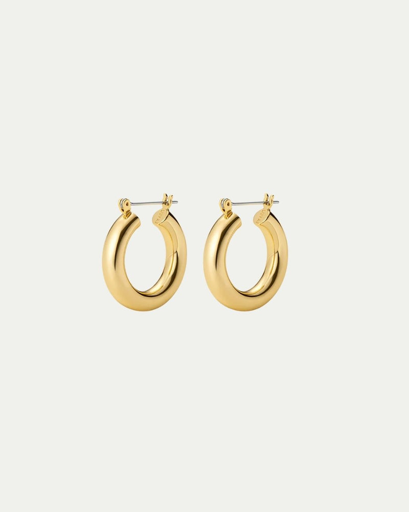Baby Amalfi Tube Hoops- Gold (Ships Early May)