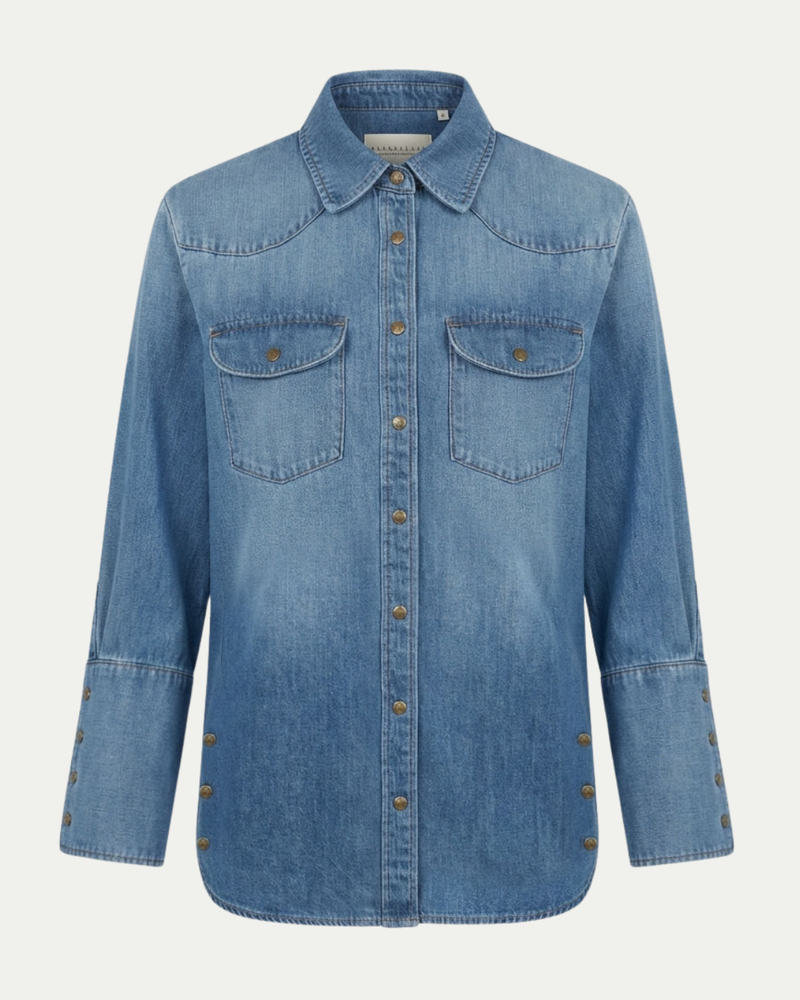 Farrah Denim Shirt in Indigo