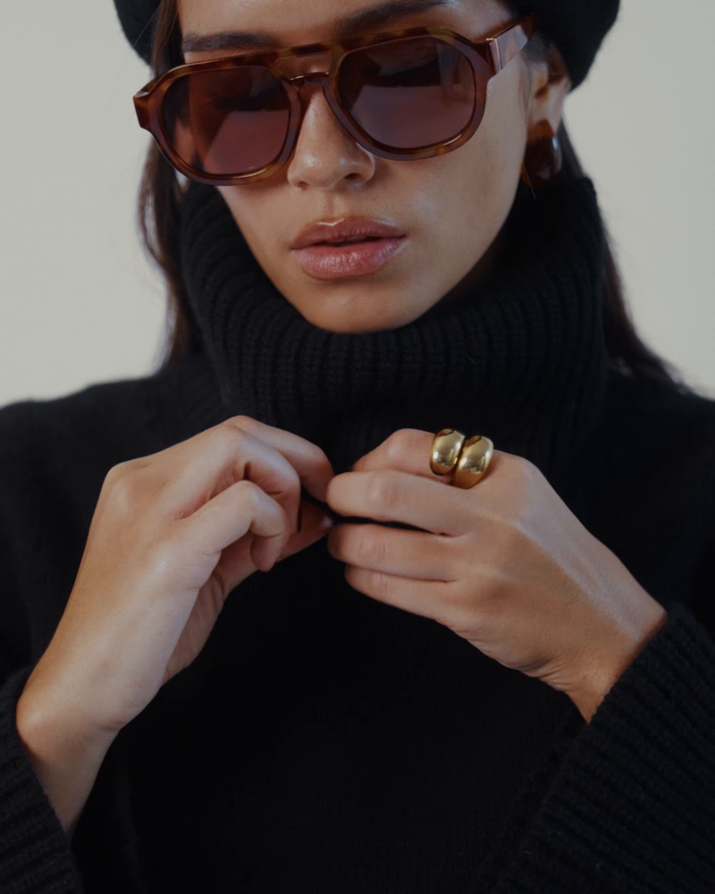 Gloria Convertible Sweater in Black