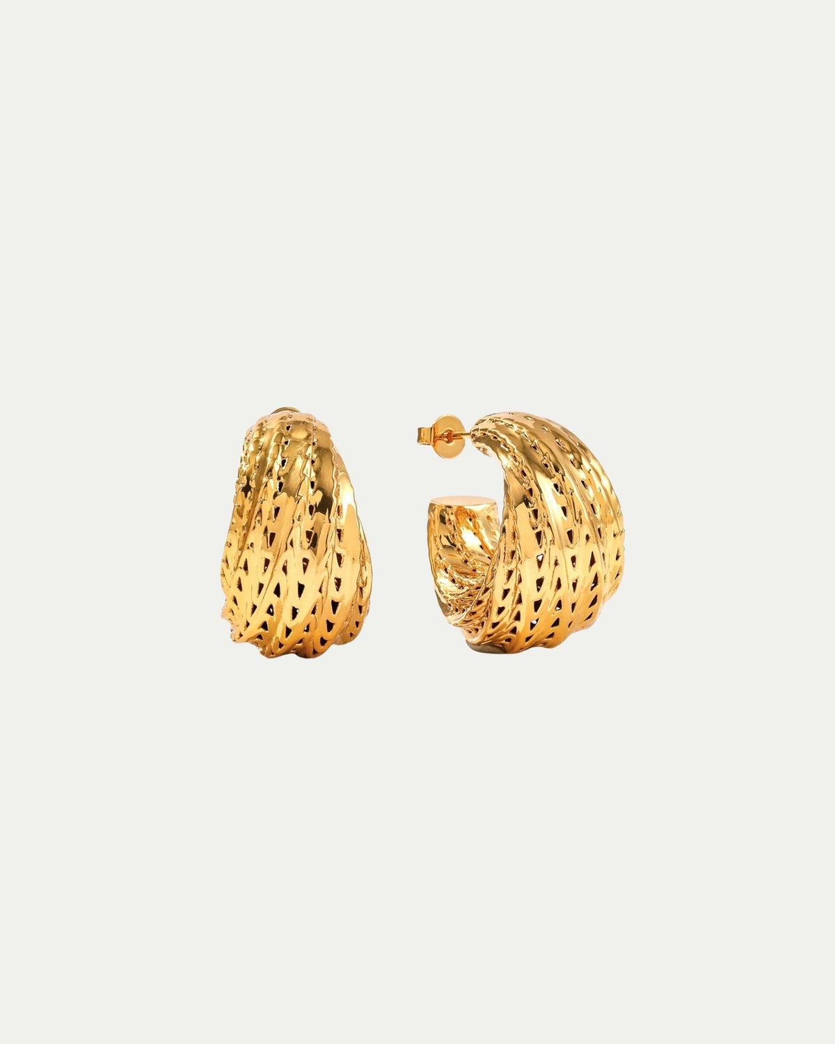 Flow Edgy Hoop Earrings