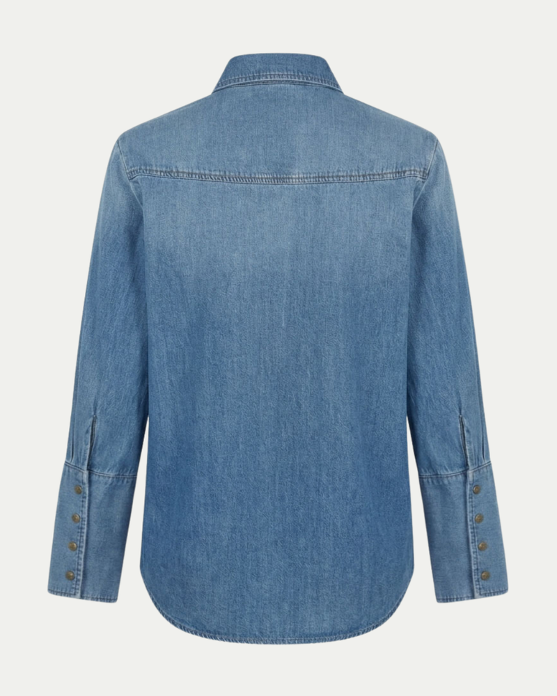 Farrah Denim Shirt in Indigo