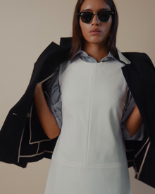 Donna Button-Down Shirt in Blue & White Stripe