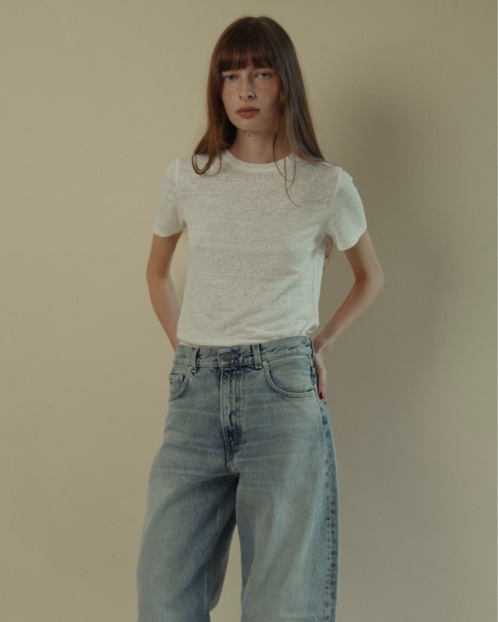 James Linen Crew-Neck Tee