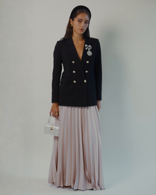 Katharine Double-Breasted Blazer in Black