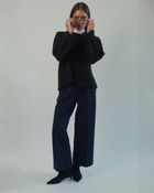 Beverly Wide-leg Pant in Navy