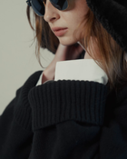 Gloria Convertible Sweater in Black