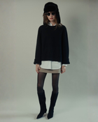 Mary Mini Skirt in Stone Sage