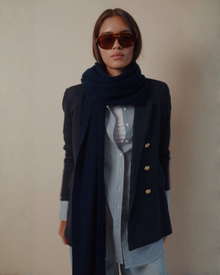 Donna Button-Down Shirt in Blue & White Stripe