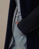 Donna Button-Down Shirt in Blue & White Stripe