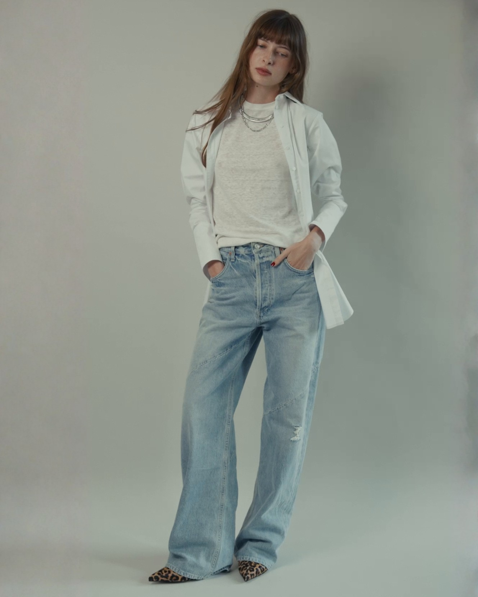 James Linen Crew-Neck Tee