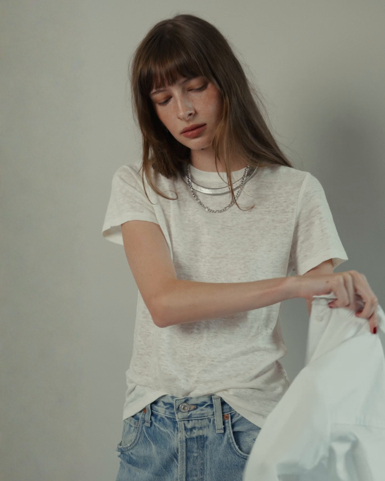 James Linen Crew-Neck Tee
