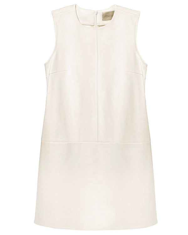 Twiggy Sleeveless Shift Dress Ivory