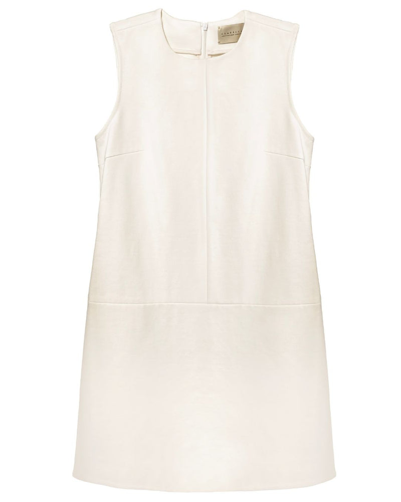 Twiggy Sleeveless Shift Dress Ivory