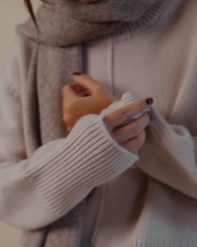 Cary Crew-Neck Sweater in Taupe