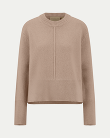 Cary Crew-Neck Sweater in Taupe