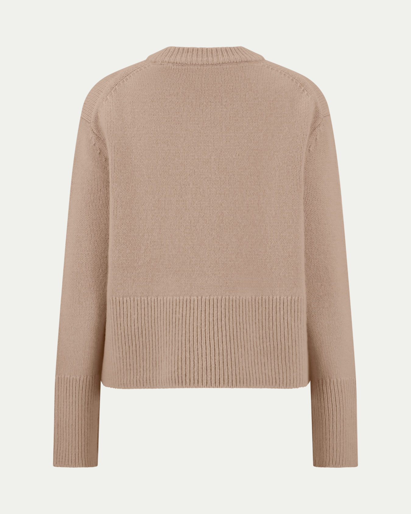 Cary Crew-Neck Sweater in Taupe
