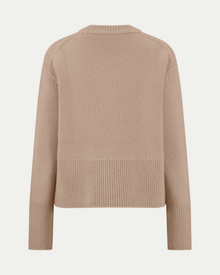 Cary Crew-Neck Sweater in Taupe