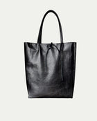 Italian Metallic Full-Grain Leather Tote Bag | Vinci