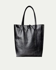Italian Metallic Full-Grain Leather Tote Bag | Vinci