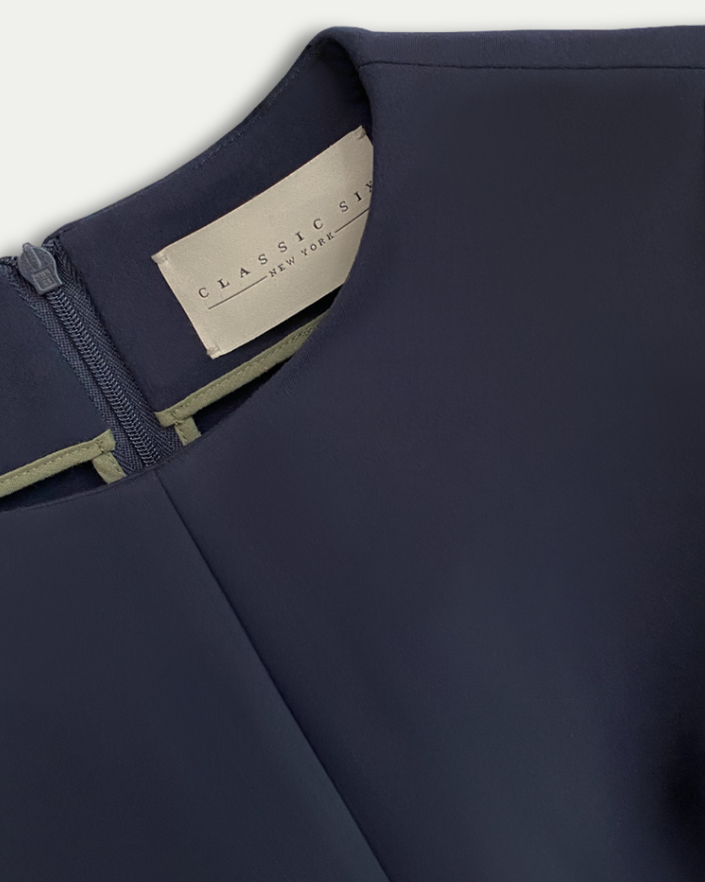 Twiggy Sleeveless Shift Dress in Navy