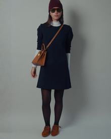 Twiggy Shift Dress in Navy