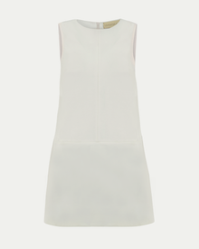 Twiggy Sleeveless Shift Dress Ivory