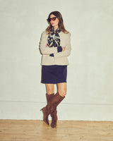 Cary Crew-Neck Sweater in Taupe