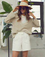 Brigitte Linen Sweater