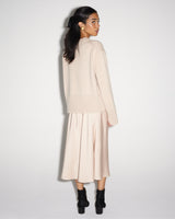 Cary Crew-Neck Sweater in Taupe