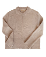 Cary Crew-Neck Sweater in Taupe