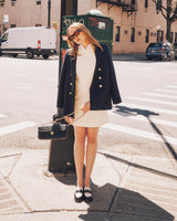 Twiggy Sleeveless Shift Dress Ivory