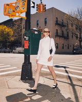 Twiggy Sleeveless Shift Dress Ivory