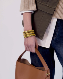 The Palais Flex Snake Chain Bracelet- Gold