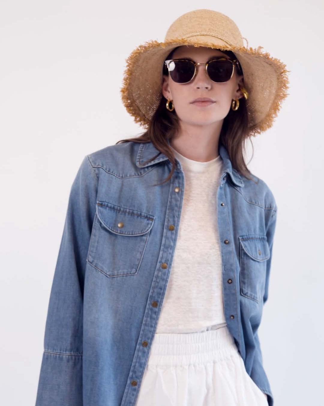 Packable Raffia Bucket Hat