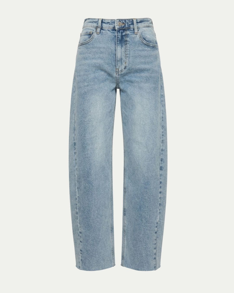 Harlow HIGH WAISTED BARREL JEANS Blue by Artemis