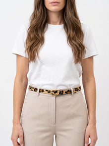 Sera Belt - Leopard Calf Hair