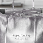 Italian Metallic Full-Grain Leather Tote Bag | Vinci