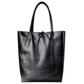Italian Metallic Full-Grain Leather Tote Bag | Vinci