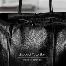 Italian Metallic Full-Grain Leather Tote Bag | Vinci