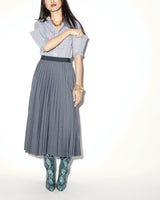 Donna Button-Down Shirt in Blue & White Stripe