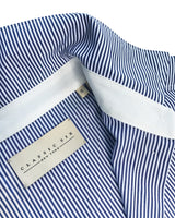 Donna Button-Down Shirt in Blue & White Stripe